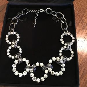 Crystal and Gunmetal Necklace
